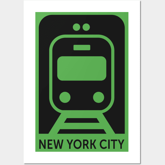 New York City Train Wall Art by byebyesally